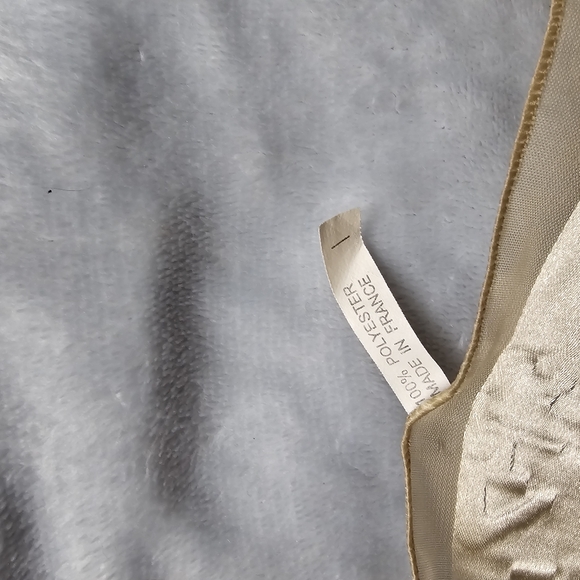 Nova Check Vintage Square Neckerchief Scarf Tan Black France - Picture 4 of 4